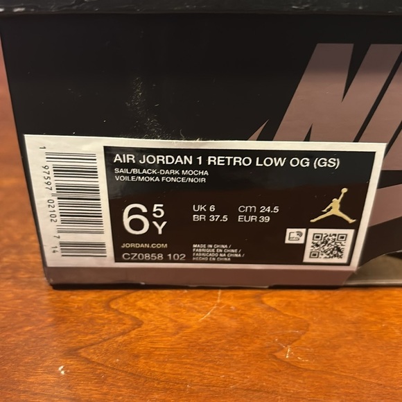 ‼️BNIB‼️ Nike air Jordan 1 retro low OG mocha - Picture 8 of 8
